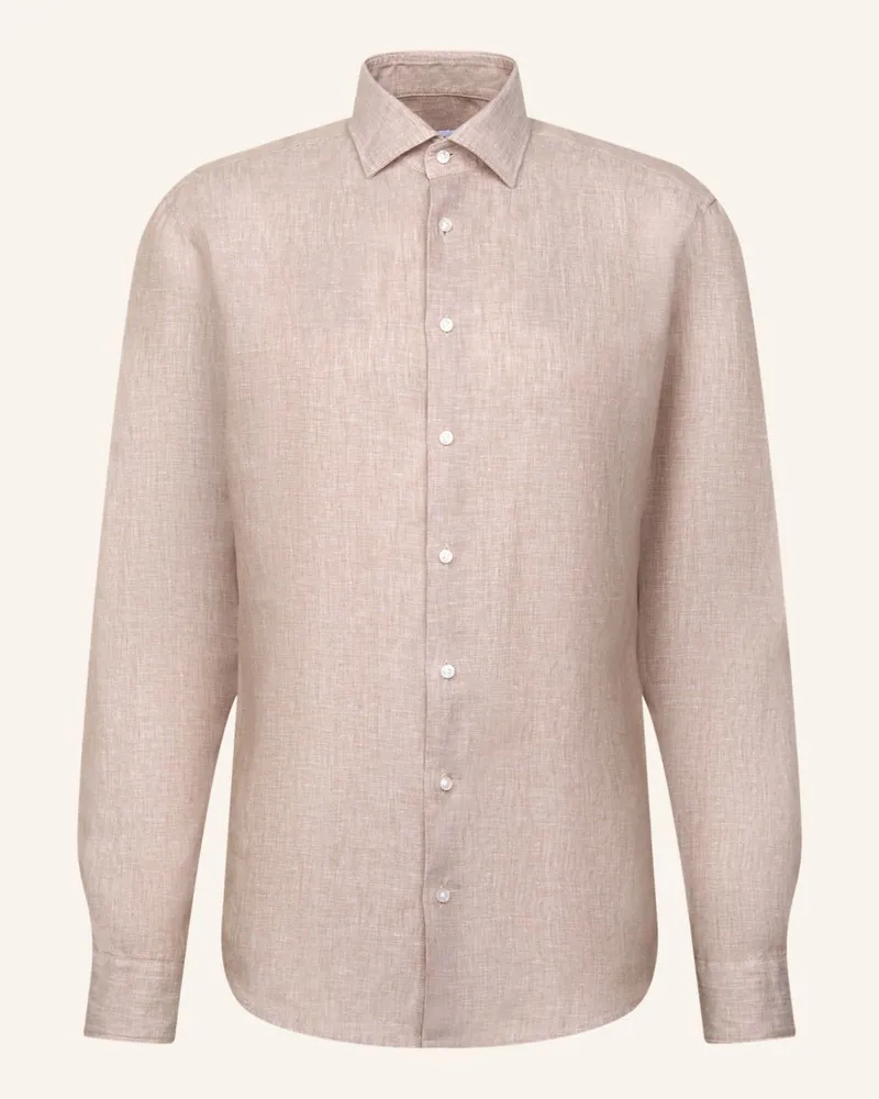Seidensticker Leinenhemd Regular Fit beige Beige