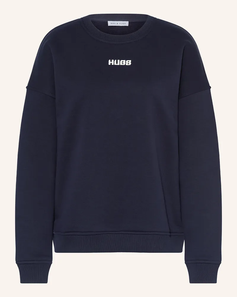 Mrs & HUGS Sweatshirt Dunkelblau