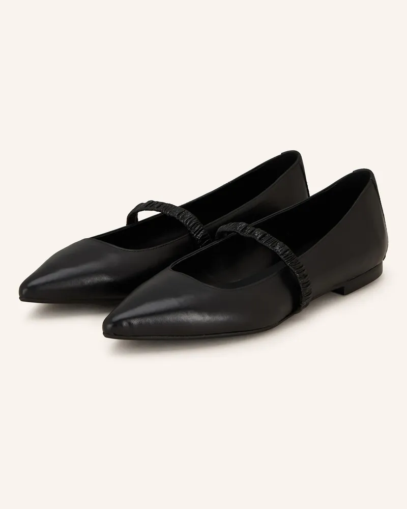 Darling Harbour Mary-Jane-Ballerinas schwarz Schwarz