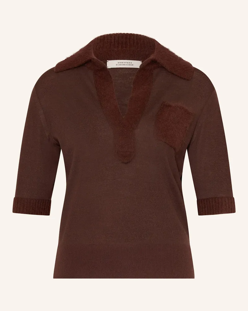 Dorothee Schumacher Strickshirt MERINO ROMANCE aus Cashmere Braun