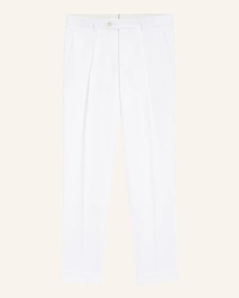 HUGO BOSS Business Hose L-PEET-PLEAT-252 Regular Fit Weiss