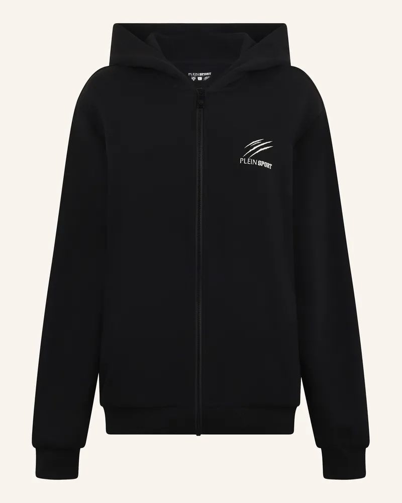 Philipp Plein Plein Sport Pique Zip Hoodie Icon schwarz Schwarz