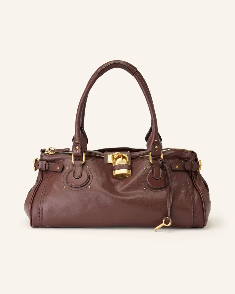 Chloé Reisetasche Paddington Mit Nieten braun 27m
