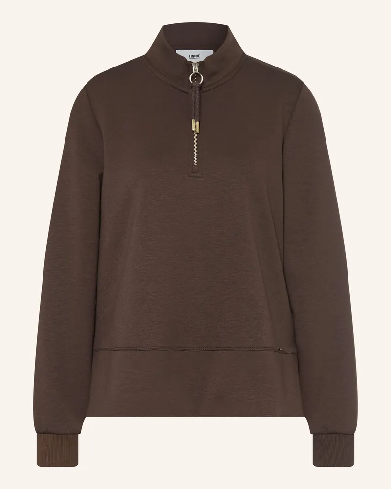 cinque Sweat-Troyer Ciinera braun Dunkelbraun