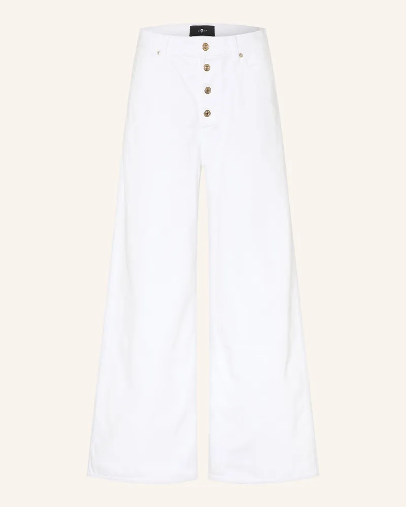 7 for all mankind Wide Leg Jeans Low Wide weiss 45c