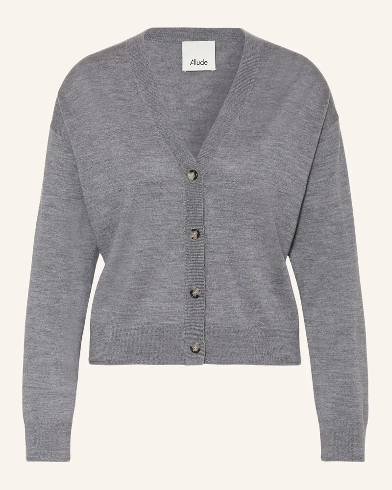 ALLUDE Strickjacke Grau