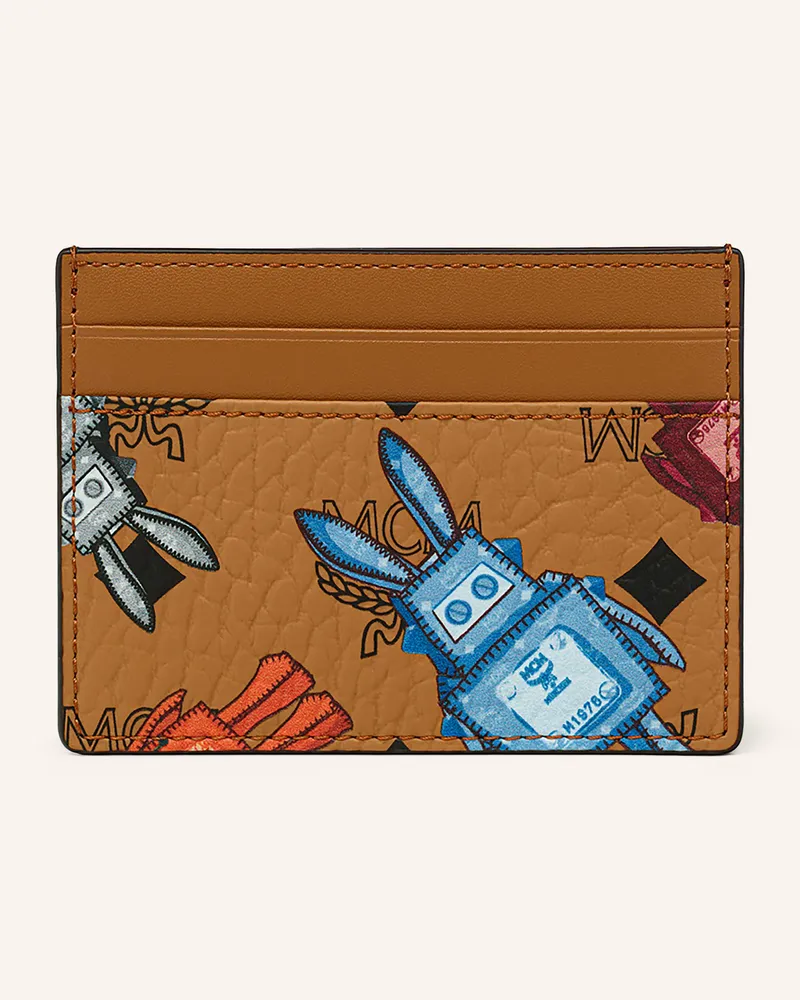 MCM Kartenetui Aren Mini braun Cognac