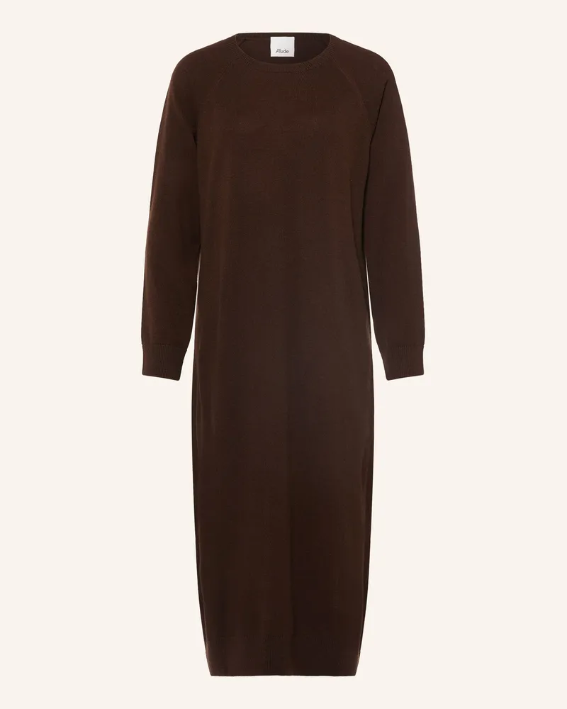ALLUDE Strickkleid Mit Cashmere braun Dunkelbraun
