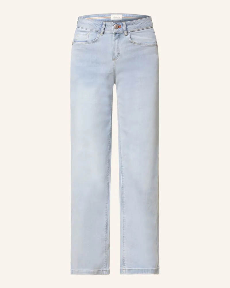 Cartoon Straight Jeans Blau