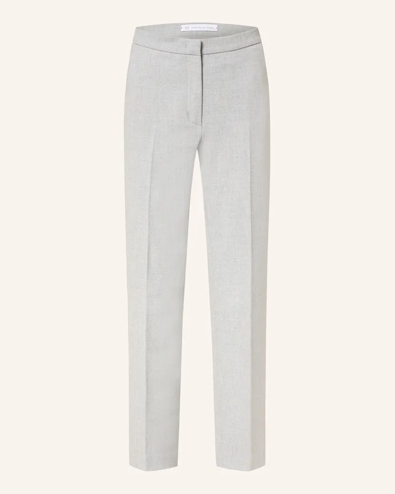 RAFFAELLO ROSSI  Bootcut-Hose DORO aus Flanell Hellgrau