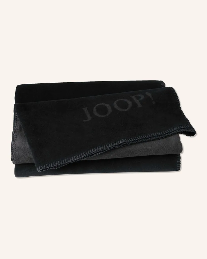 JOOP! Plaid Joop! Uni Doubleface schwarz Schwarz