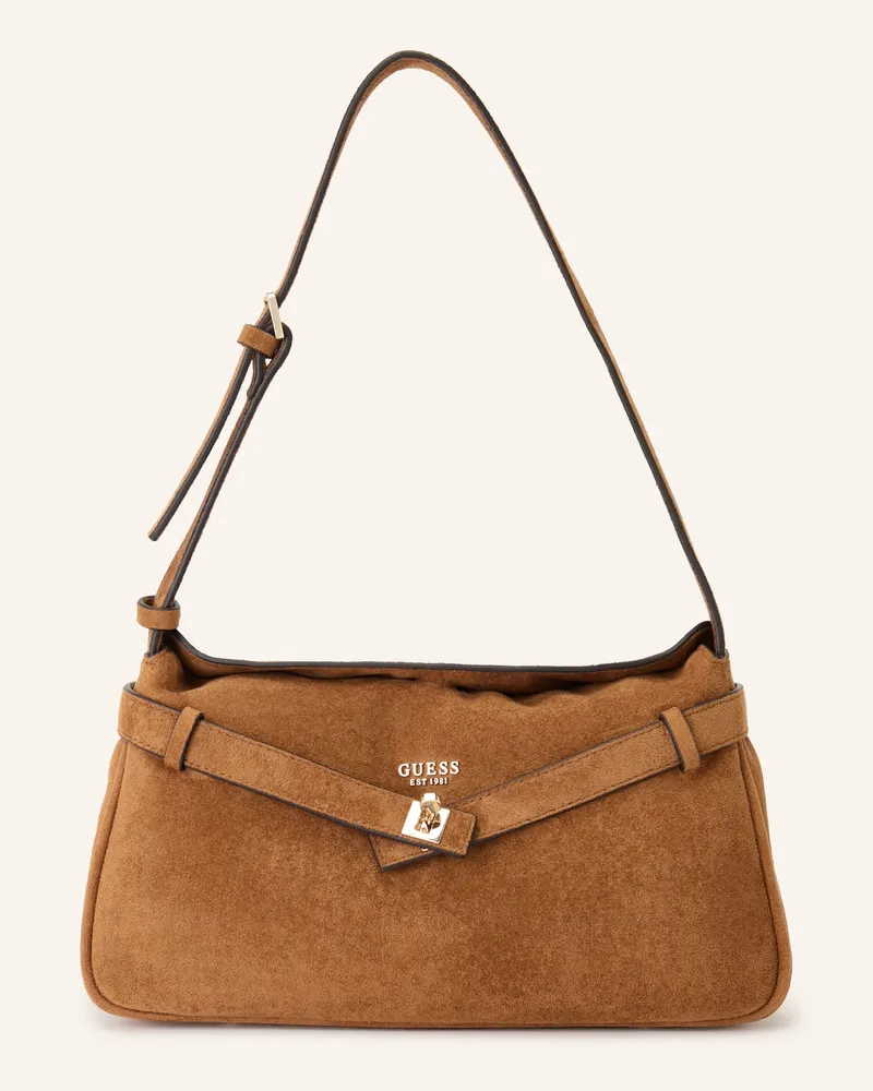 Guess Umhängetasche Ella braun Cognac