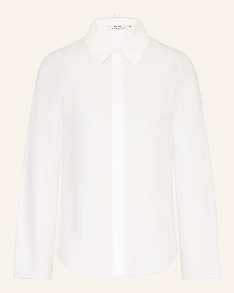 Dorothee Schumacher Hemdbluse mit Spitze Weiss
