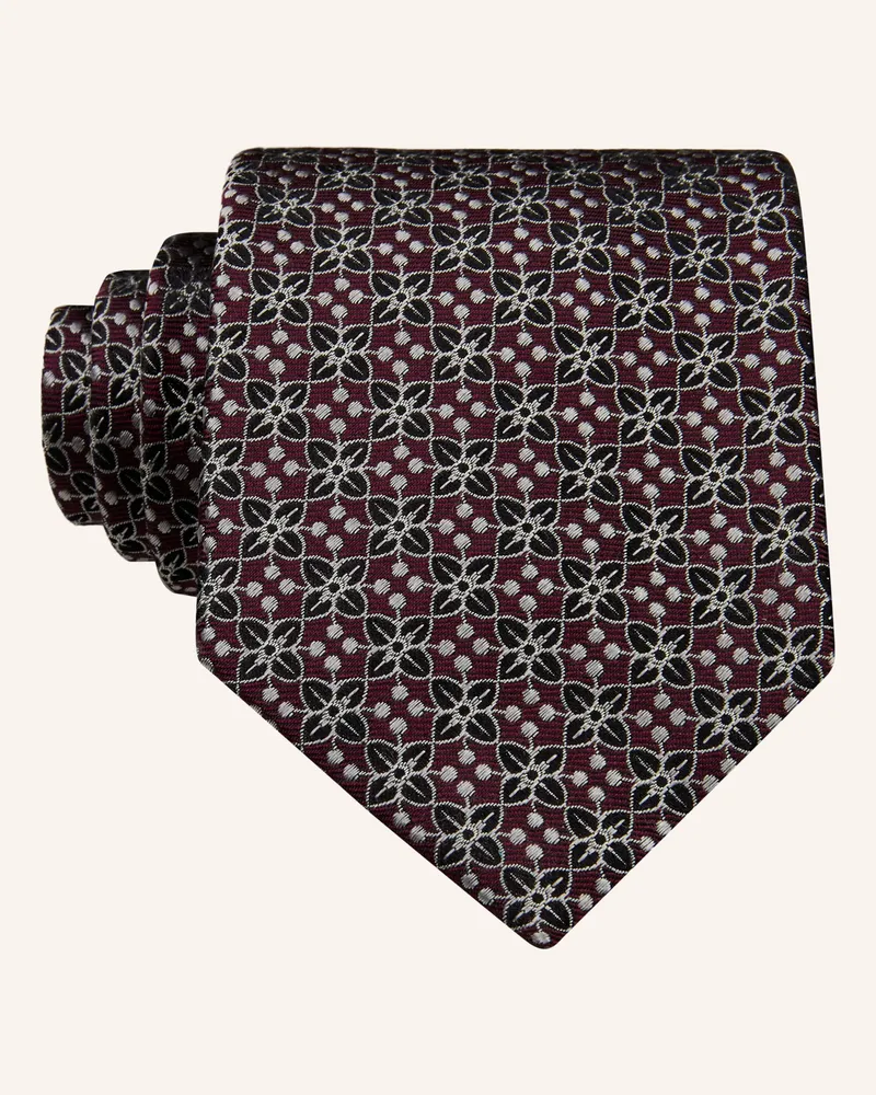 Drykorn Krawatte Modern rot Dunkelrot