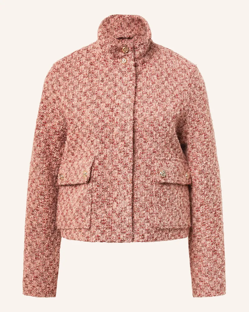 S.Oliver Kastenjacke mit Glitzergarn Rosa