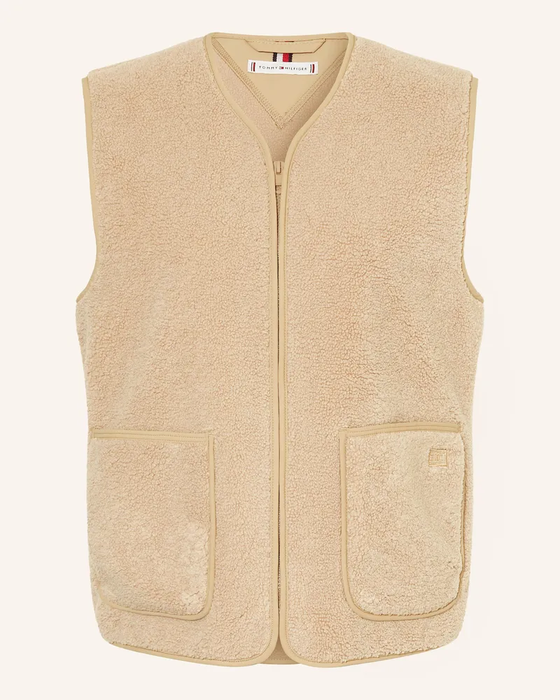Tommy Hilfiger Teddyfell-Weste beige Aeg