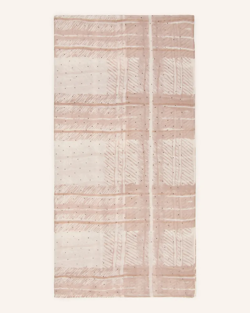 monari Schal mit Schmucksteinen Hellbraun