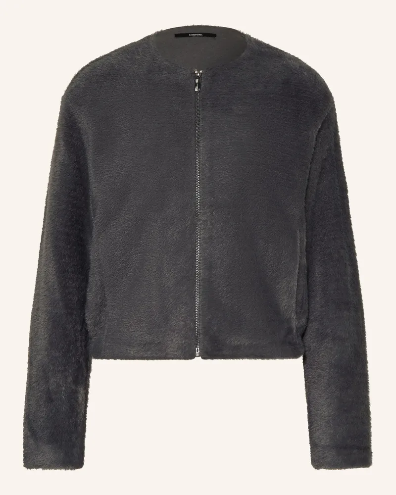 someday. Kunstfell-Jacke UMAYAN Dunkelgrau