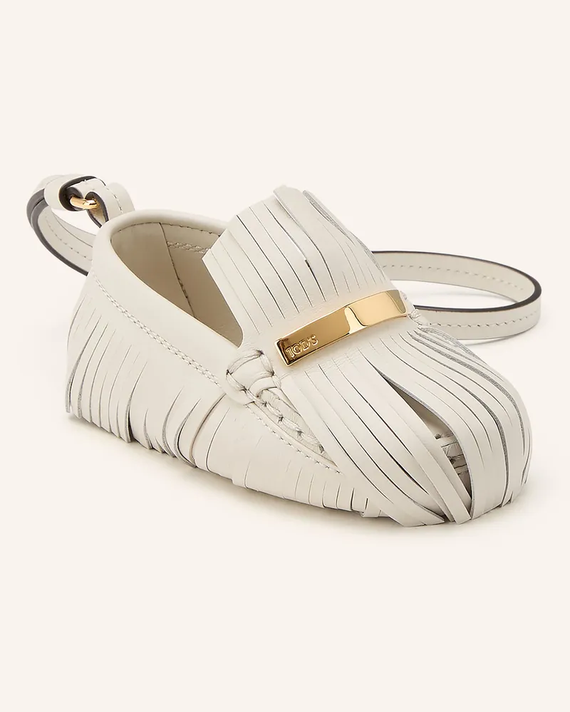 TOD'S Taschenanhänger Gommino weiss Weiss