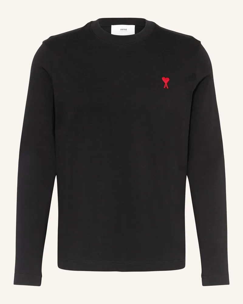 AMI Paris Longsleeve schwarz Schwarz