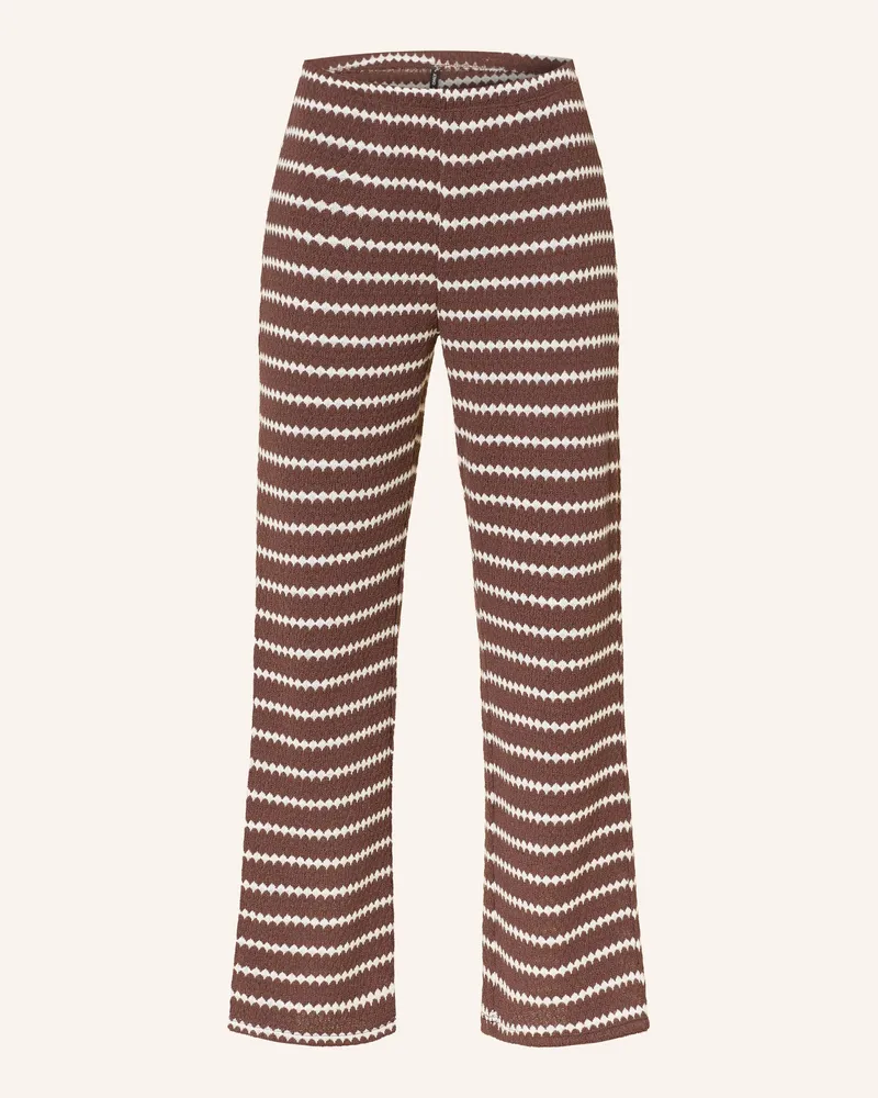 only Strickhose beige Dunkelbraun