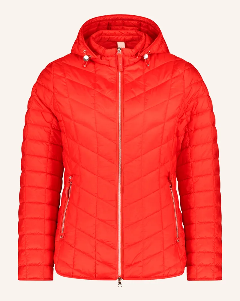 Betty Barclay Steppjacke mit abnehmbarer Kapuze Rot