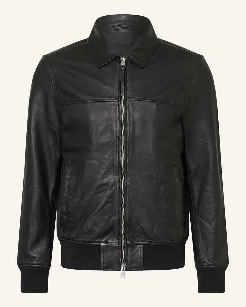 AllSaints Lederjacke RASHFORD Schwarz