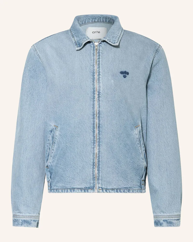 Arte Antwerp Jeansjacke Heart Logo blau Hellblau