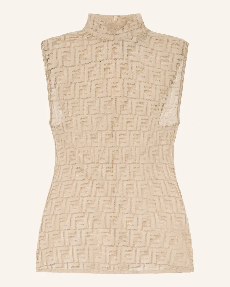 Fendi Blusentop rosa Beige