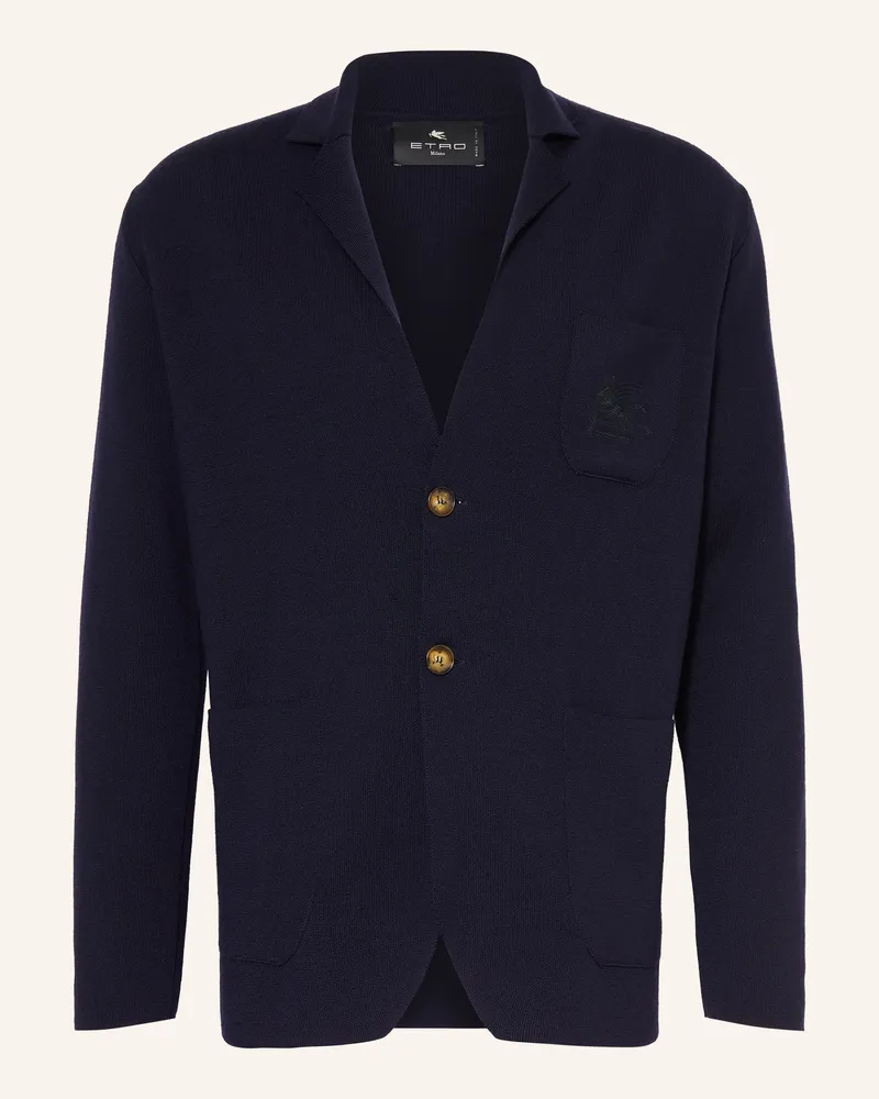 Etro Strickjacke blau Dunkelblau