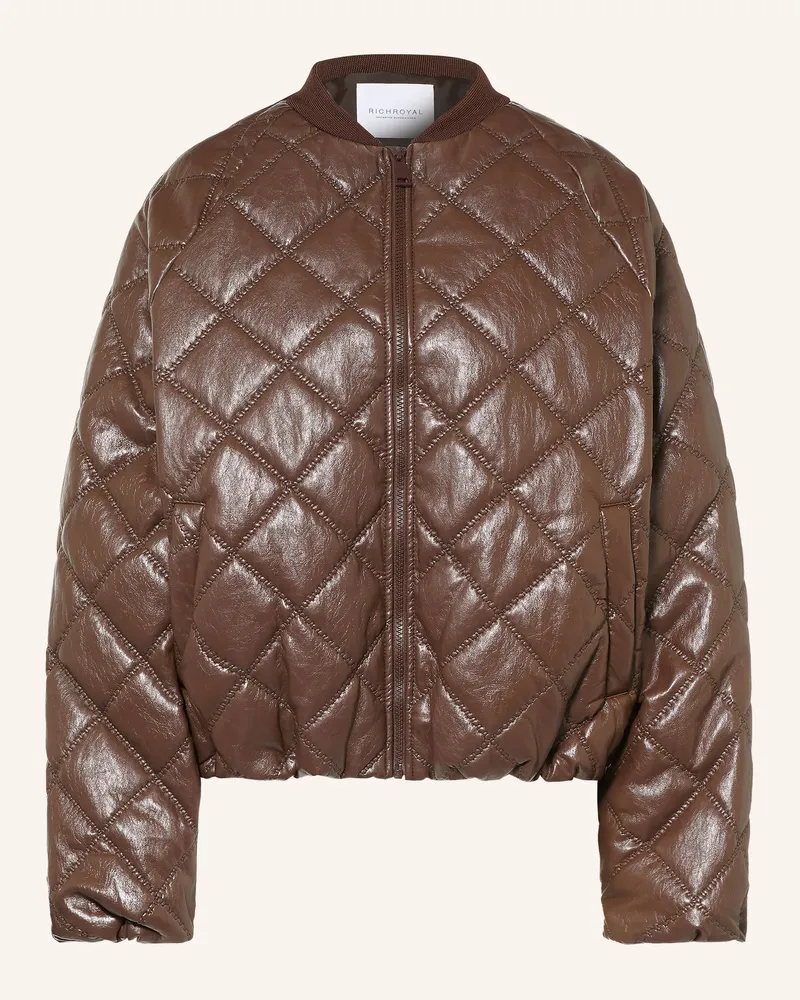 Rich&Royal Blouson In Lederoptik braun Dunkelbraun
