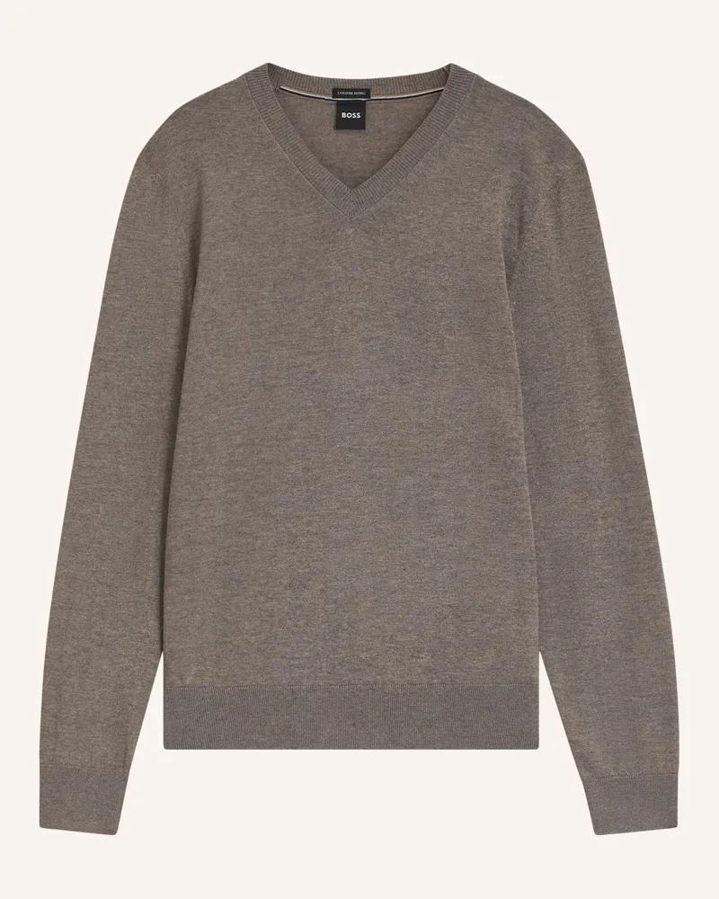 HUGO BOSS Pullover H-Melba Regular Fit braun Braun