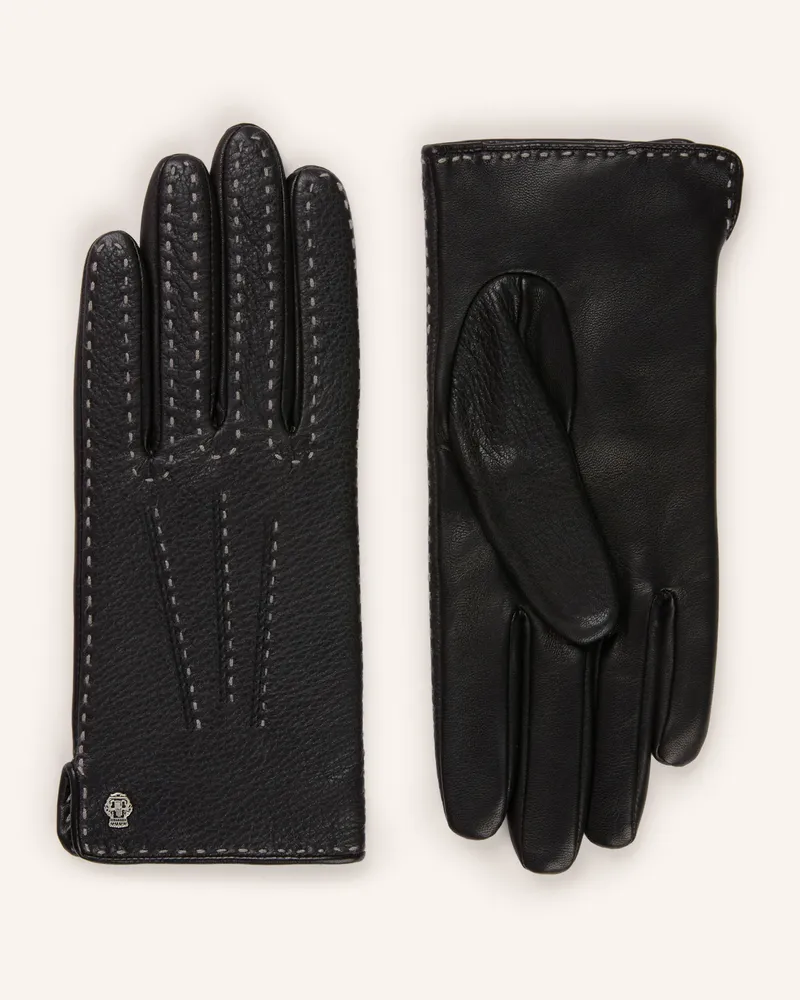 Roeckl Lederhandschuhe Nottingham schwarz Schwarz