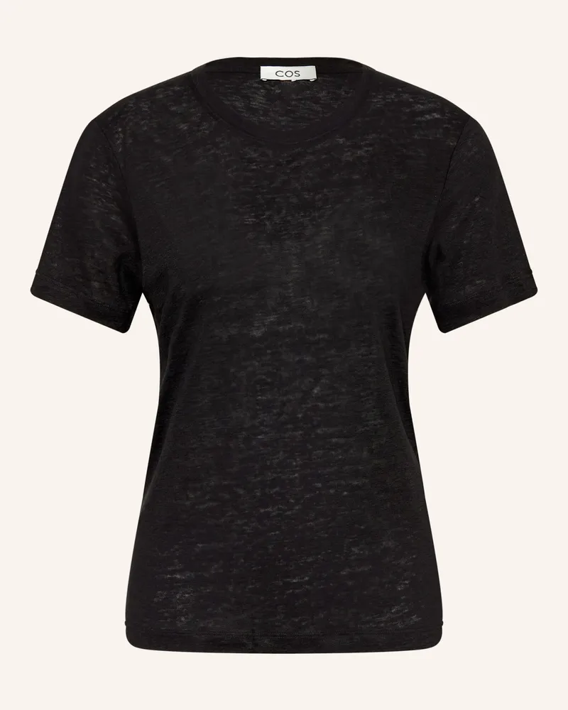 COS T-Shirt Aus Leinen schwarz Schwarz