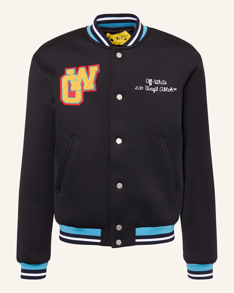 OFF-WHITE College-Jacke schwarz Schwarz