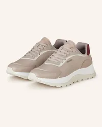 Calvin Klein Sneaker RUNNER - TAUPE/ DUNKELROT/ ECRU Beige