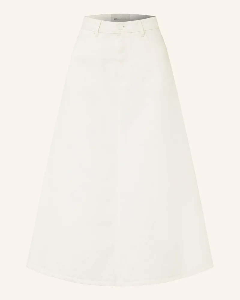 AMI Paris Jeansrock Creme
