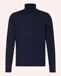 Strokesman's Rollkragenpullover aus Merinowolle Blau