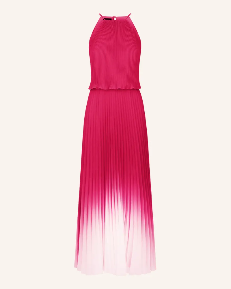 Apart langes Plisseekleid Pink