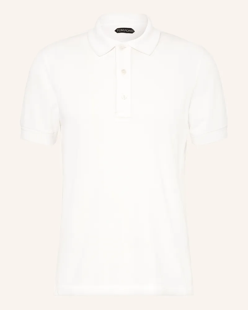 Tom Ford Piqué-Poloshirt weiss Weiss
