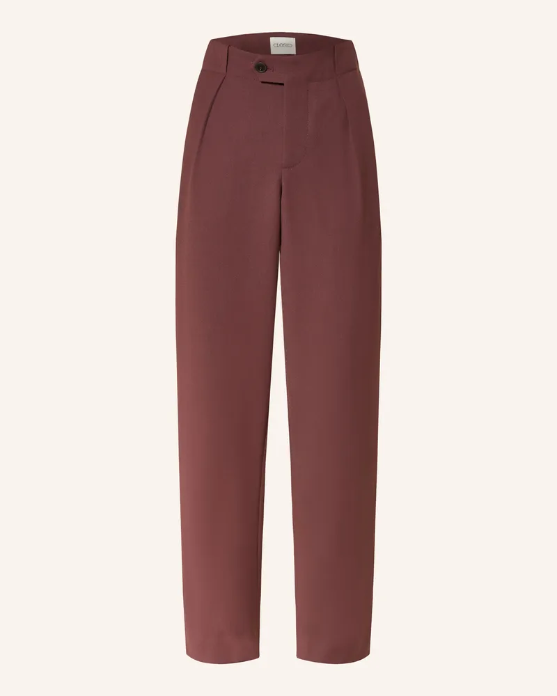 Closed Marlenehose Mawson rot Dunkelrot
