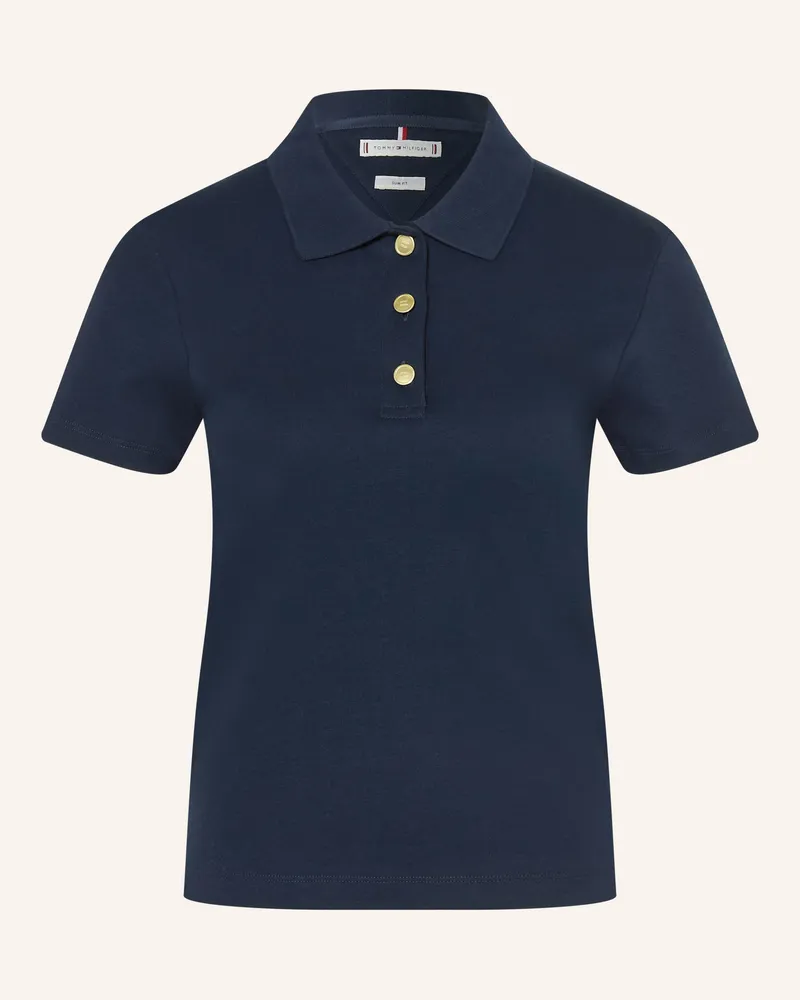 Tommy Hilfiger Jersey-Poloshirt Dunkelblau