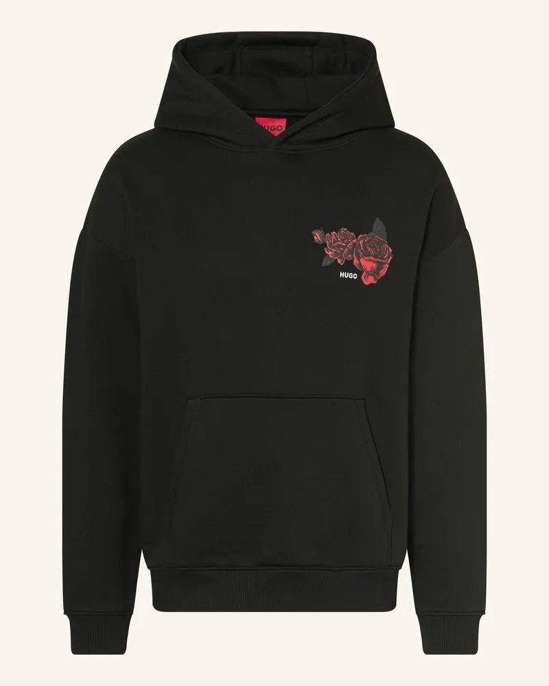 HUGO BOSS Oversized-Hoodie Dagethood schwarz Schwarz