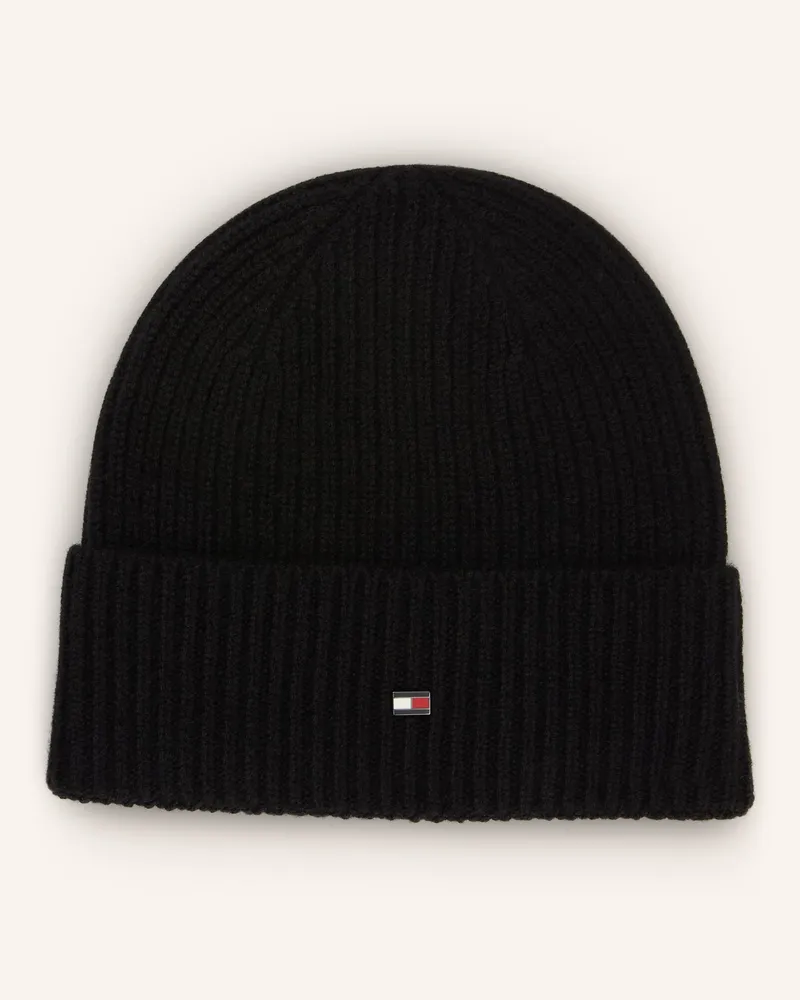 Tommy Hilfiger Cashmere-Mütze schwarz Schwarz