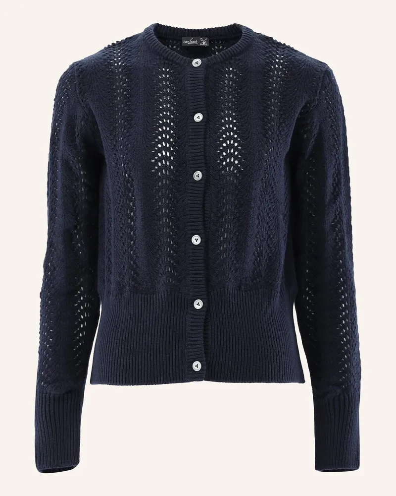 van Laack Strickjacke blau Dunkelblau