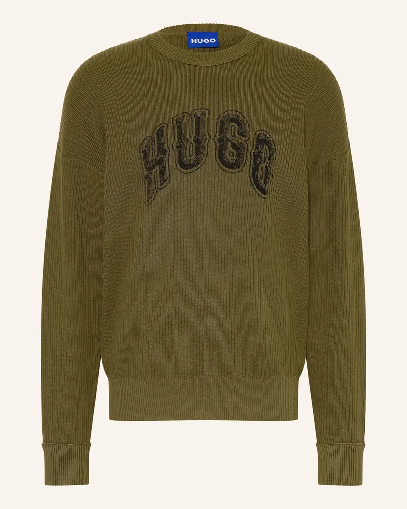HUGO BOSS Pullover Showdy gruen Oliv