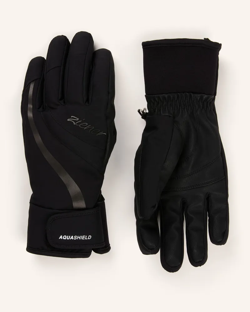 Ziener Skihandschuhe Kitty-Z As® schwarz Schwarz