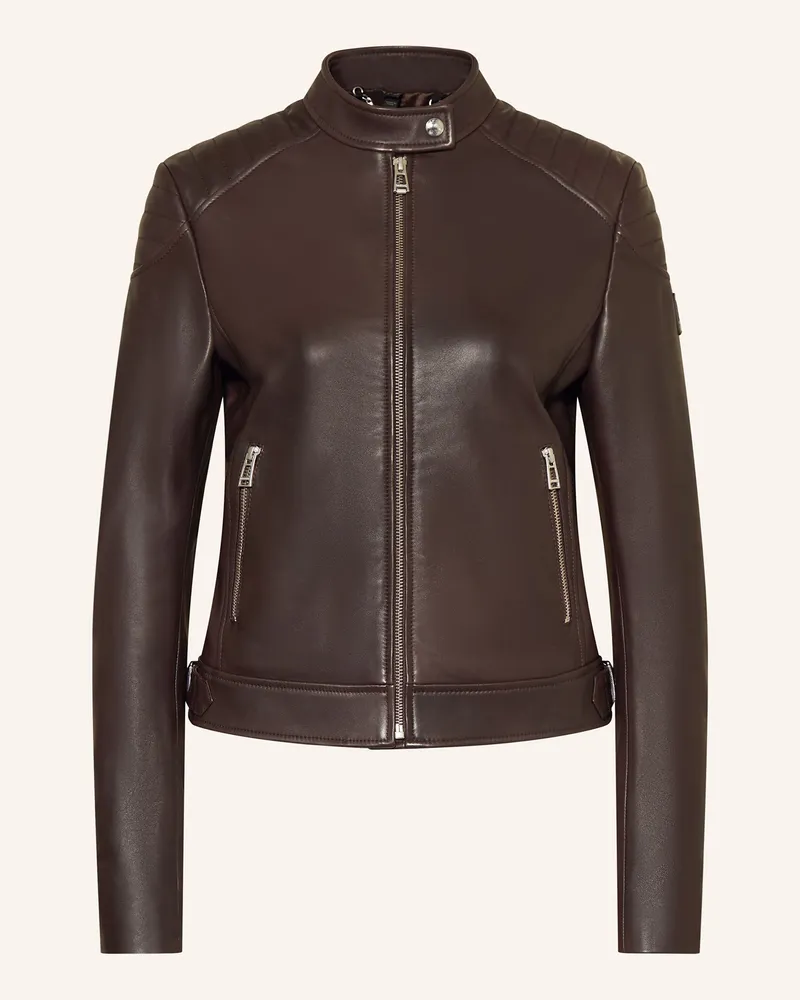 Belstaff Lederjacke MOLLISON Dunkelbraun