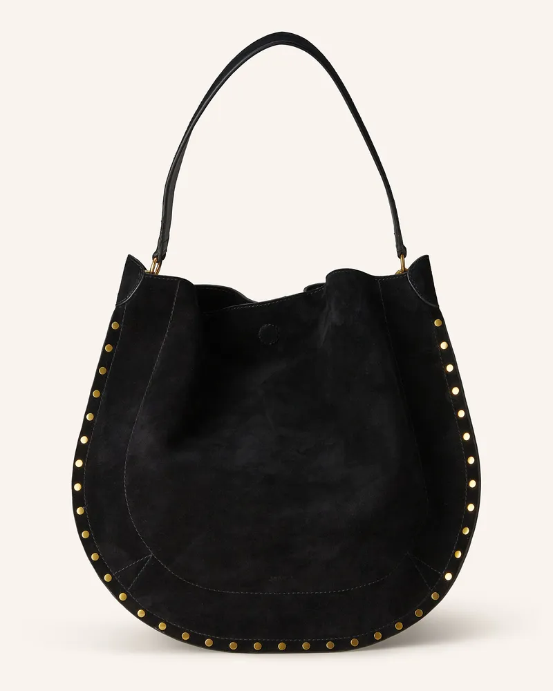 Isabel Marant Shopper OSKAN mit Pouch und Nieten Schwarz
