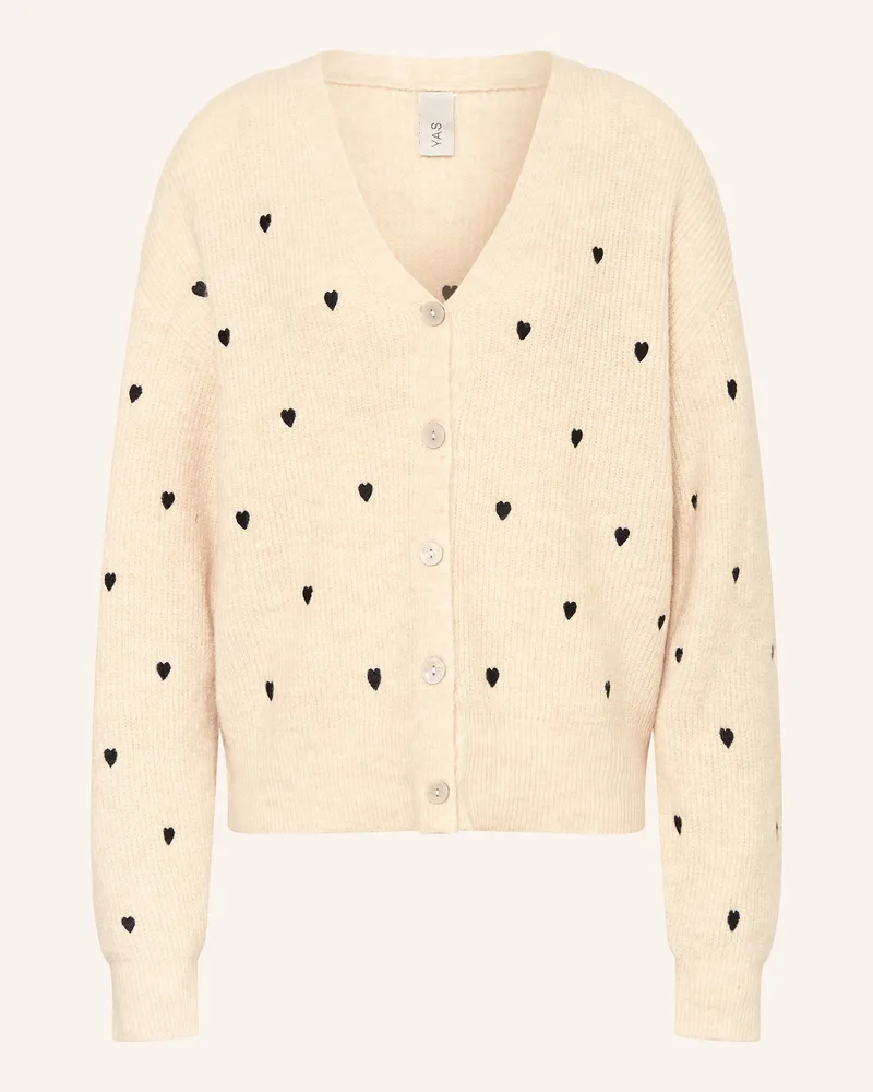 Y.A.S Strickjacke Creme